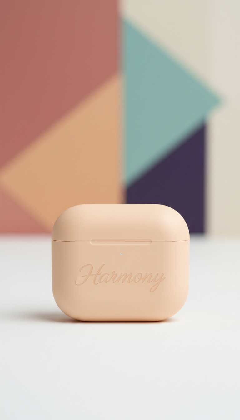 Earbloom Écouteurs sans fil Bluetooth – Gravure personnalisée – Cadeau original