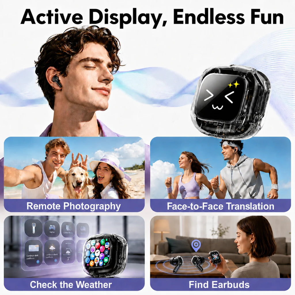 Earbloom Écouteurs traducteur Bluetooth – 144 langues – Traduction instantanée voyage