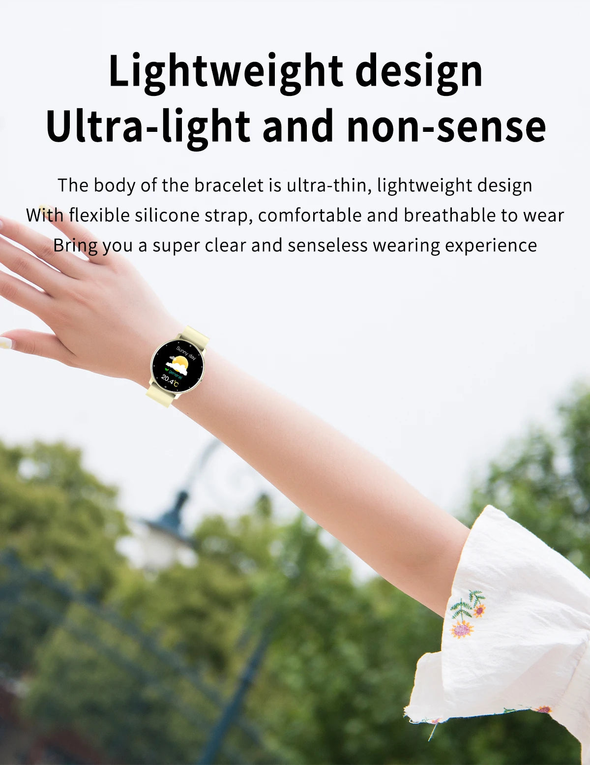 Montre Connectée Unisexe — Écran Tactile, Suivi Santé, Étanche IP67, Notifications