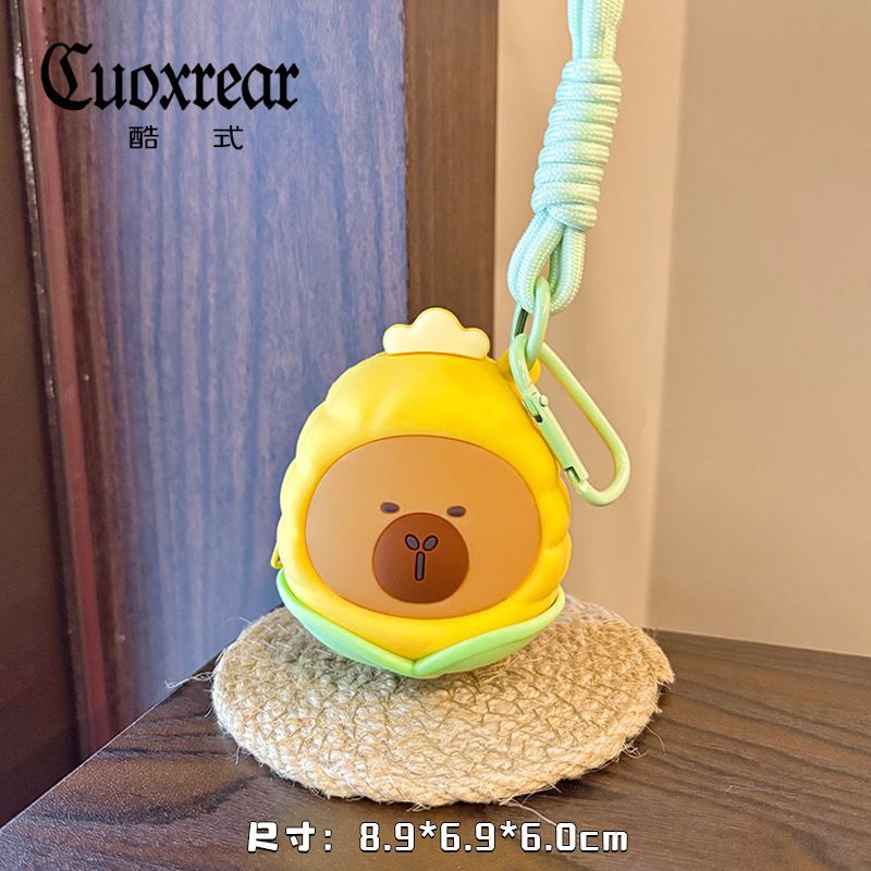 Porte-Monnaie Capybara Silicone — Mignon, Imperméable & Idéal Cadeau