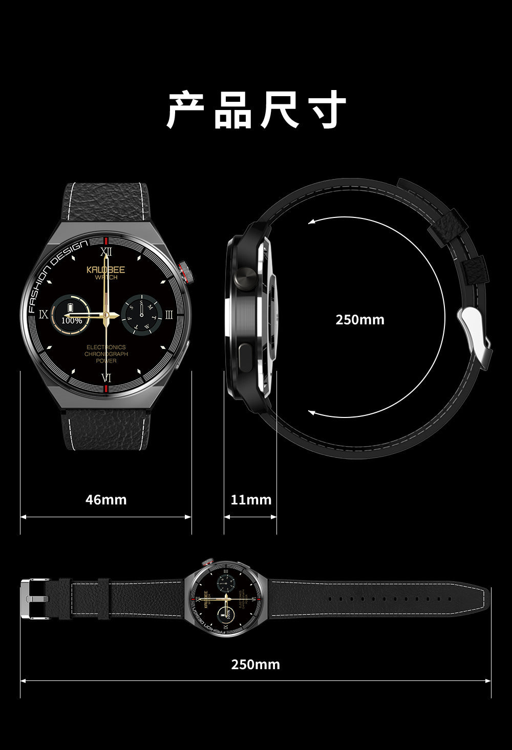 Montre Connectée Sport GT3 Pro — Appels Bluetooth, NFC, Suivi Santé