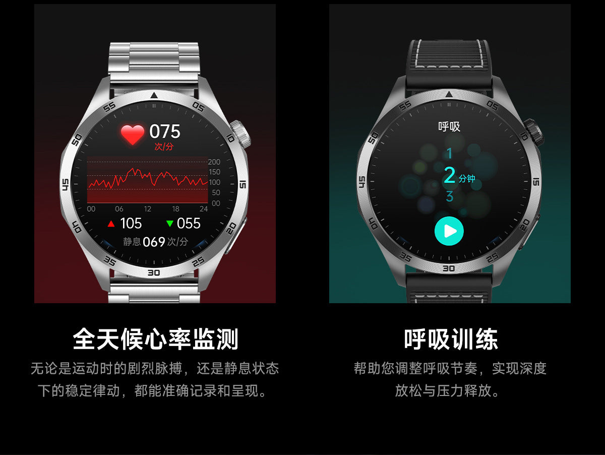 Montre Connectée ET485 — Écran AMOLED, Appels Bluetooth, ECG & Suivi Santé