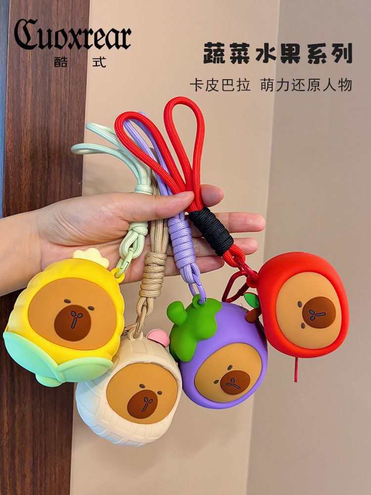 Porte-Monnaie Capybara Silicone — Mignon, Imperméable & Idéal Cadeau