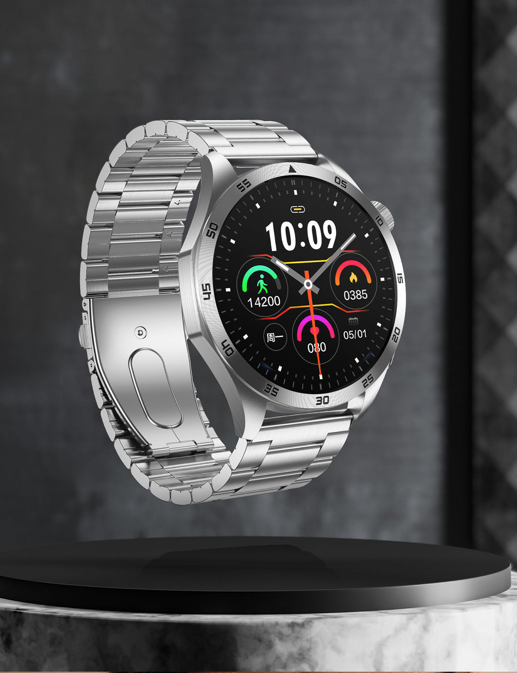 Montre Connectée ET485 — Écran AMOLED, Appels Bluetooth, ECG & Suivi Santé