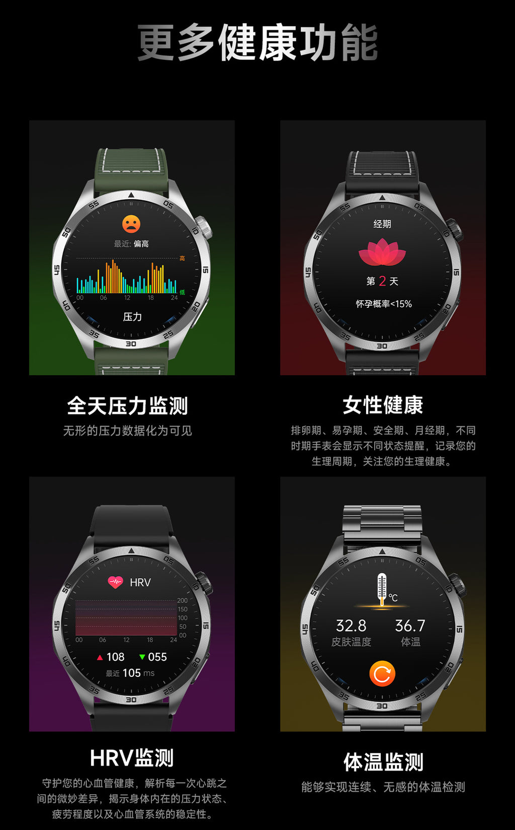 Montre Connectée ET485 — Écran AMOLED, Appels Bluetooth, ECG & Suivi Santé