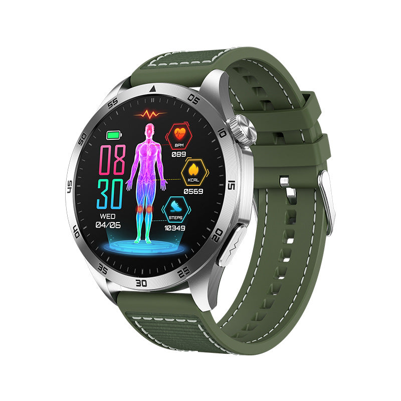 Montre Connectée ET485 — Écran AMOLED, Appels Bluetooth, ECG & Suivi Santé