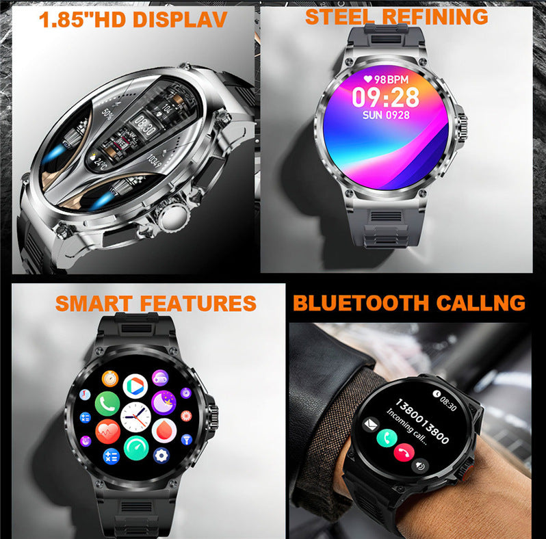 Montre Connectée V69 — Grand Écran 1.85", Appels Bluetooth & Multi-Sport