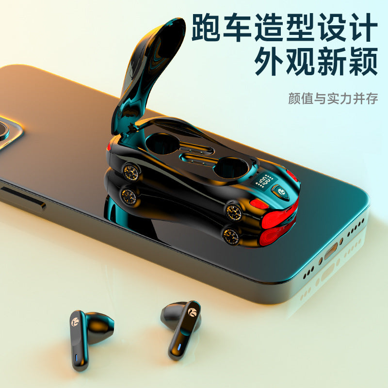 Écouteurs Sans Fil L24 — Design Voiture de Sport, Bluetooth 5.4 & Faible Latence
