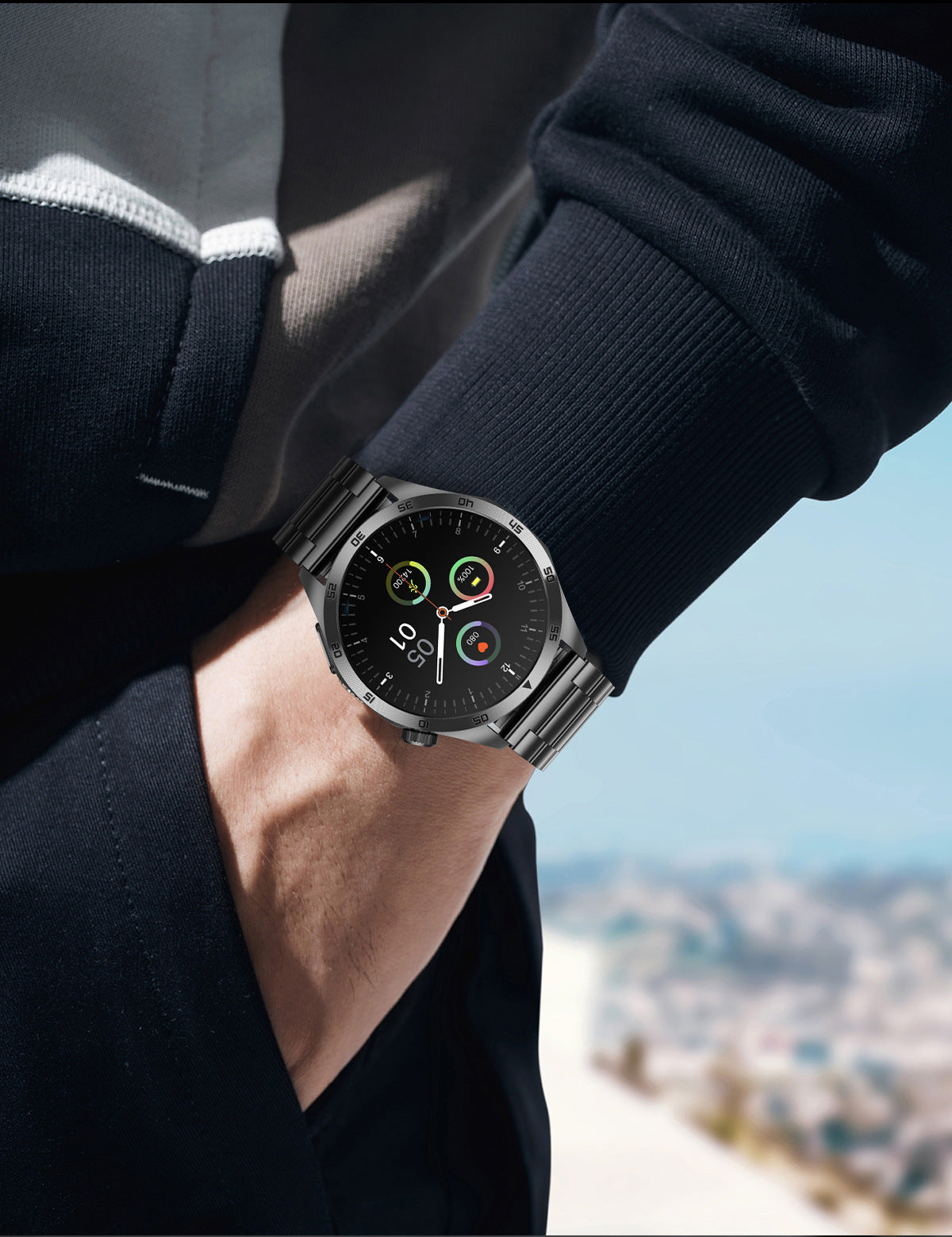 Montre Connectée ET485 — Écran AMOLED, Appels Bluetooth, ECG & Suivi Santé