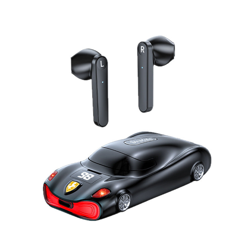 Écouteurs Sans Fil L24 — Design Voiture de Sport, Bluetooth 5.4 & Faible Latence