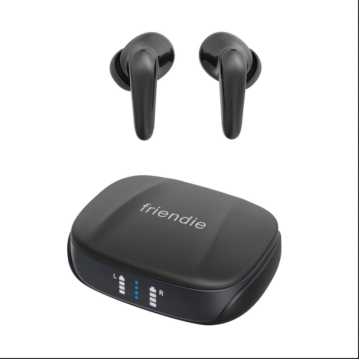 AIR Focus ANC Matte Black Active Noise Cancelling Earbuds (In Ear Wireless Headphones)