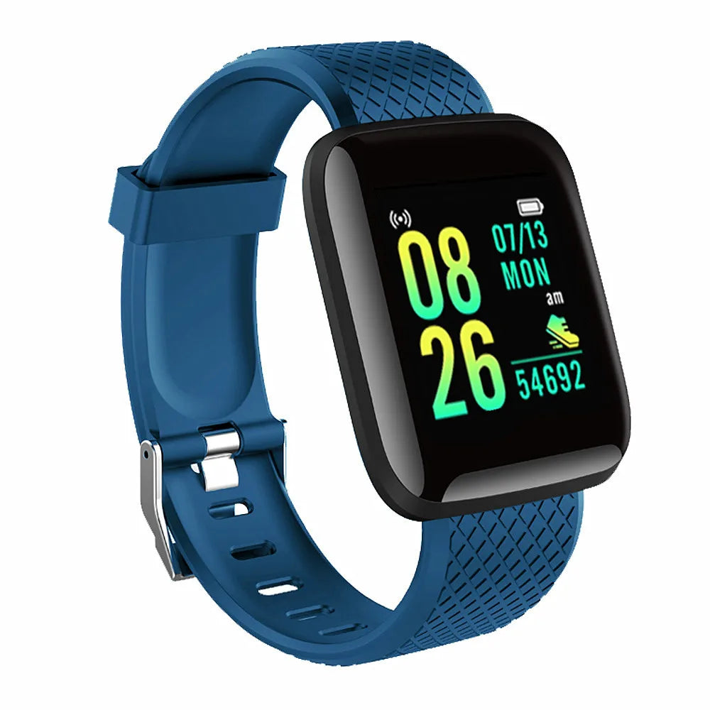 Bracelet Connecté Fitness — Suivi Santé, Notifications, Compatible iOS & Android