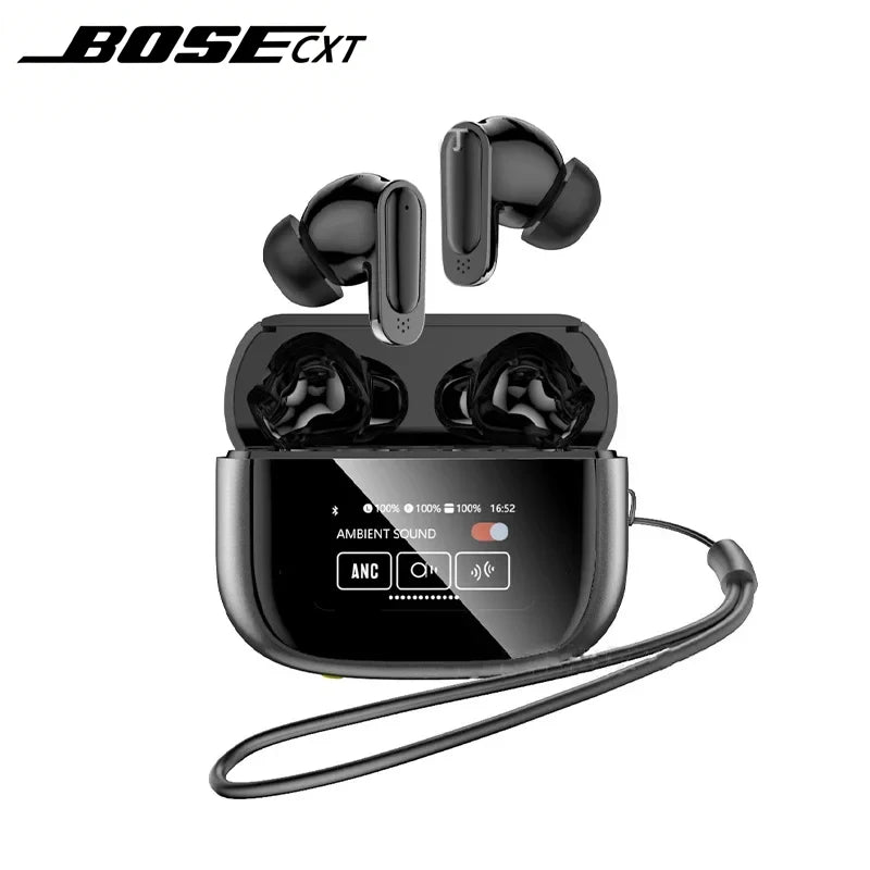 Lenovo Ultra V11 Smart Touch Multi Functional Large Screen TWS Wireless ANC Noise Cancelling Earbuds Enc Heavy Bass Earbuds