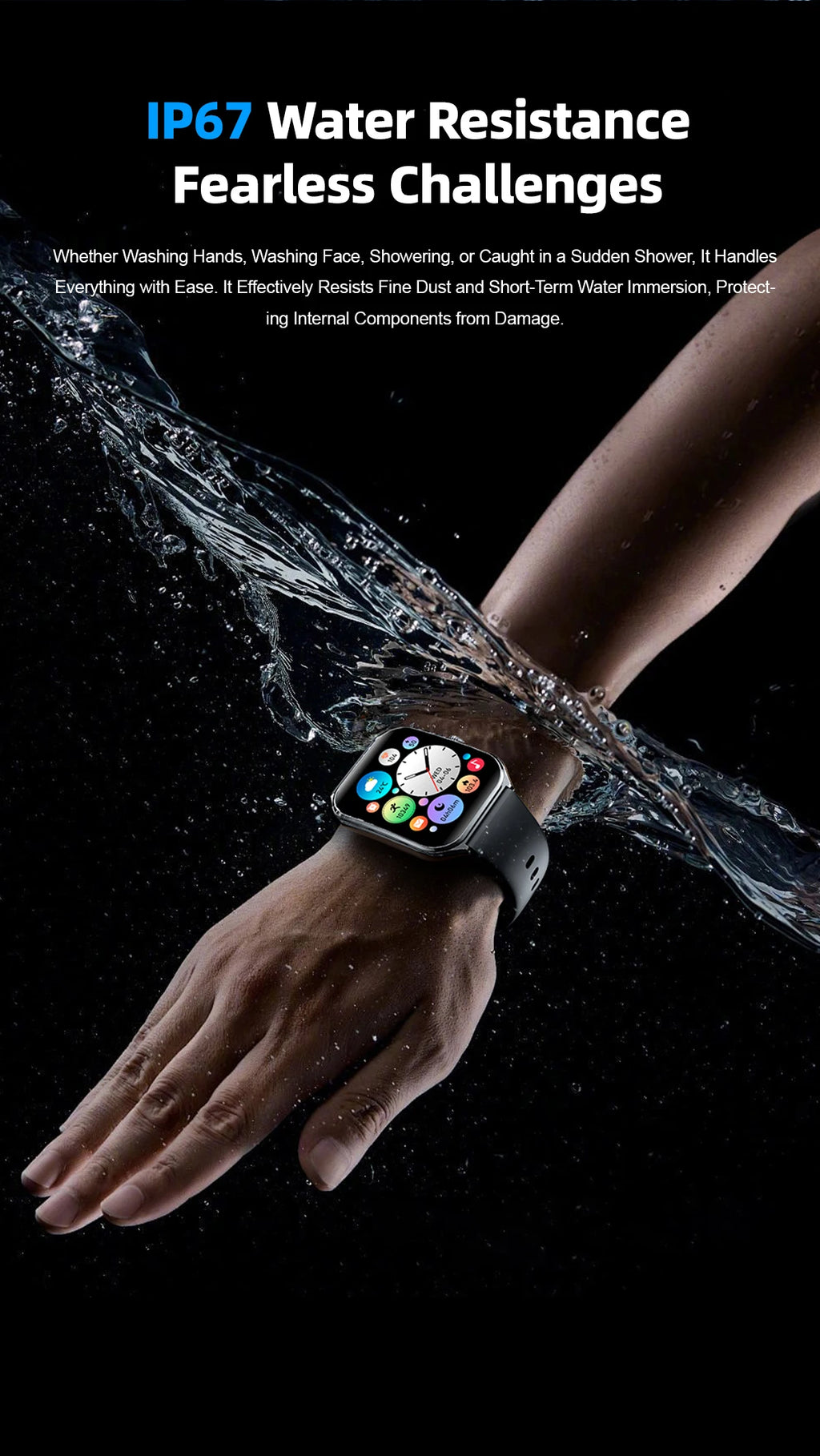 Montre Connectée Ultra-Fine — Écran AMOLED 1,96", Appels Bluetooth, Suivi Santé