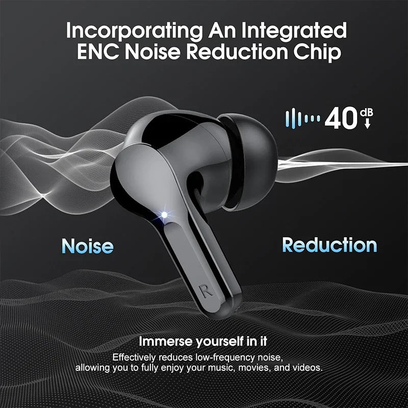 Écouteurs HiFi ENC affichage LED étanches IP7