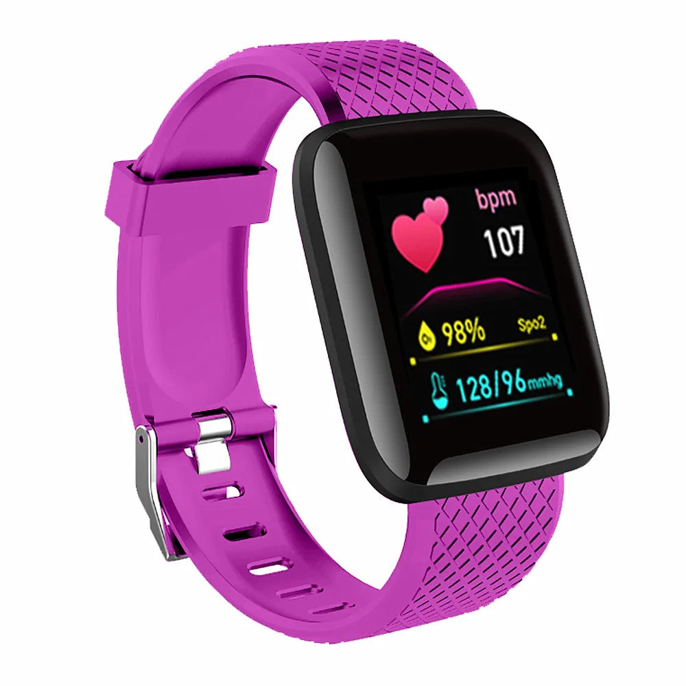 Bracelet Connecté Fitness — Suivi Santé, Notifications, Compatible iOS & Android