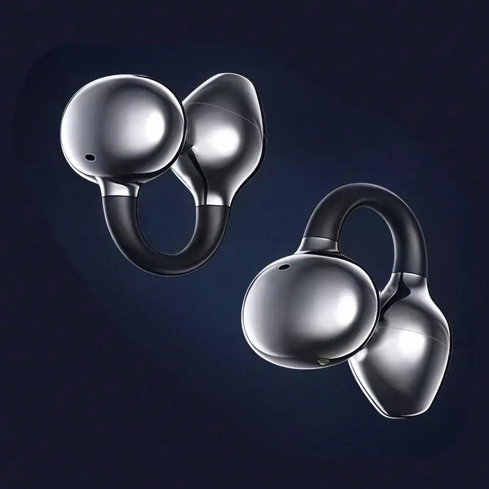 Earbloom Écouteurs clip oreille ouverte Bluetooth 5.3 – ENC – Sport running vélo