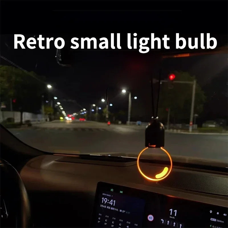 Décoration Rétroviseur Intérieur Voiture – Lumières LED Ambiance, Design Ampoule ou Smiley
