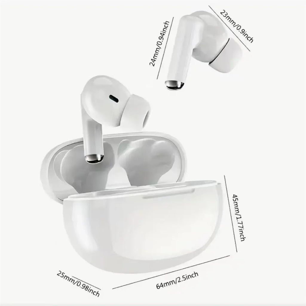 Earbloom Écouteurs True Wireless Bluetooth 5.3 – ANC réduction de bruit – Étanche 600mAh