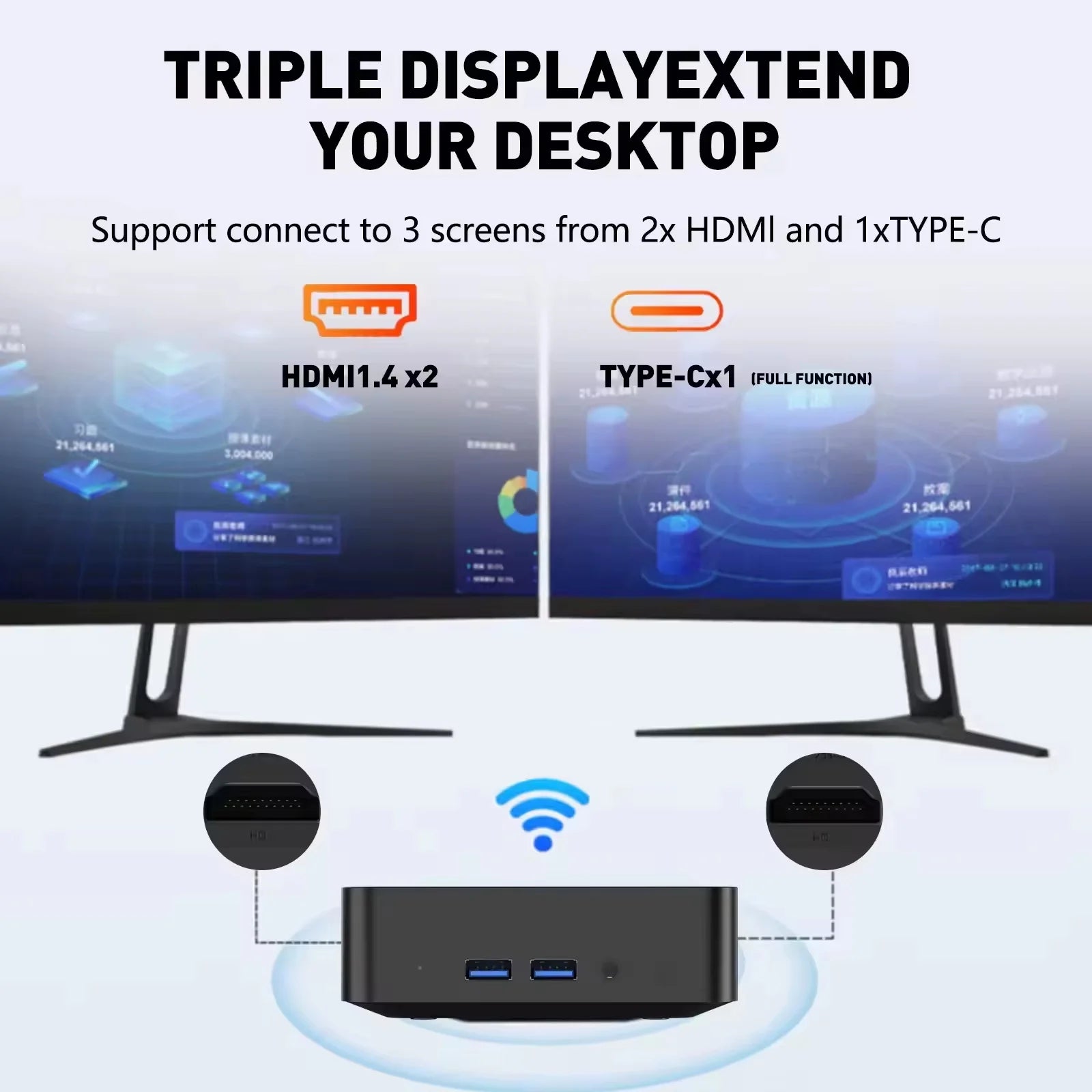 Mini PC Intel Core i9 / i3 – Windows 11, WiFi 6, SSD jusqu’à 2TB