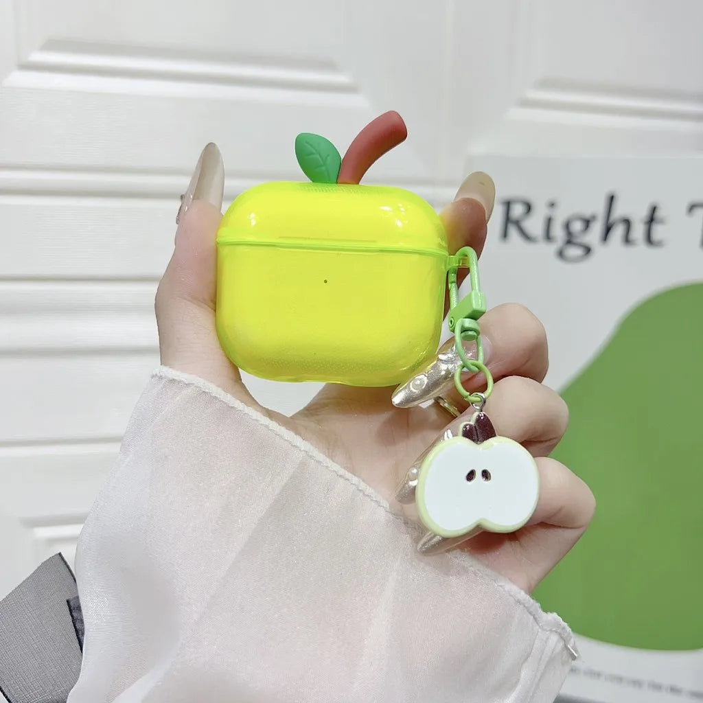 Coque Silicone Design Fruit pour AirPods – Pro, Pro2, Pro3, AirPods 4