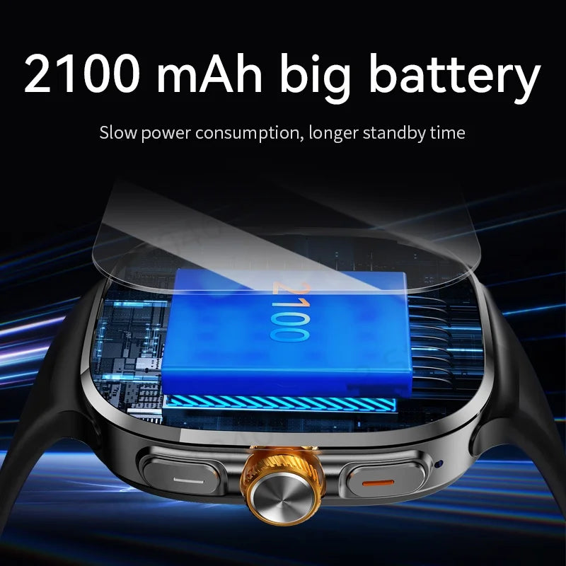 Montre Android 4G M99 — Écran AMOLED 2,4", Caméra Rotative, WiFi, GPS, SIM