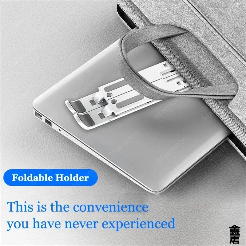 Support Laptop Pliable Réglable – 7 Positions, Compatible 10-15"