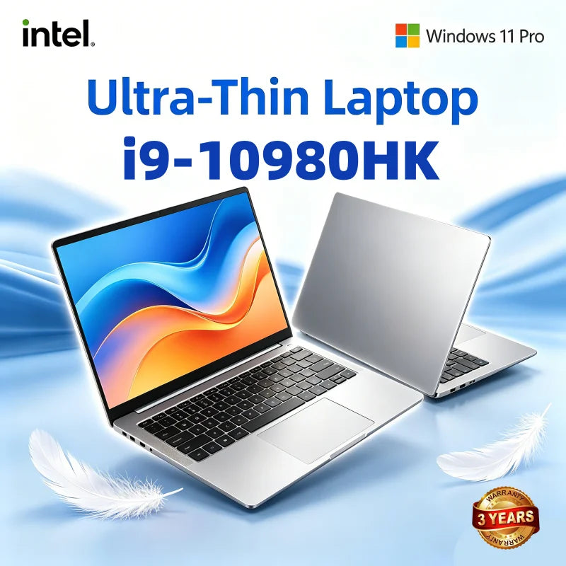 Ordinateur Portable 15,6" Intel i9 – Windows 11, SSD, Clavier Rétroéclairé