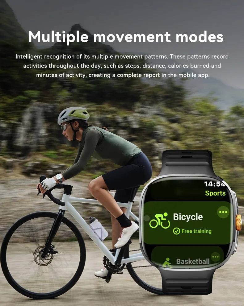 Montre Android 4G M99 — Écran AMOLED 2,4", Caméra Rotative, WiFi, GPS, SIM