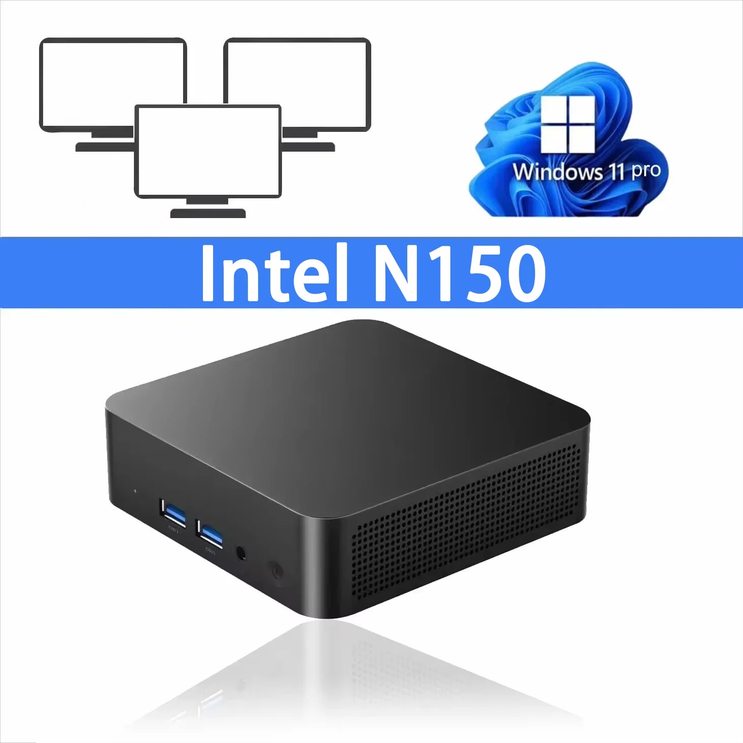 Mini PC Intel N150 ZHUJI – Windows 11, WiFi 6, SSD jusqu’à 2TB