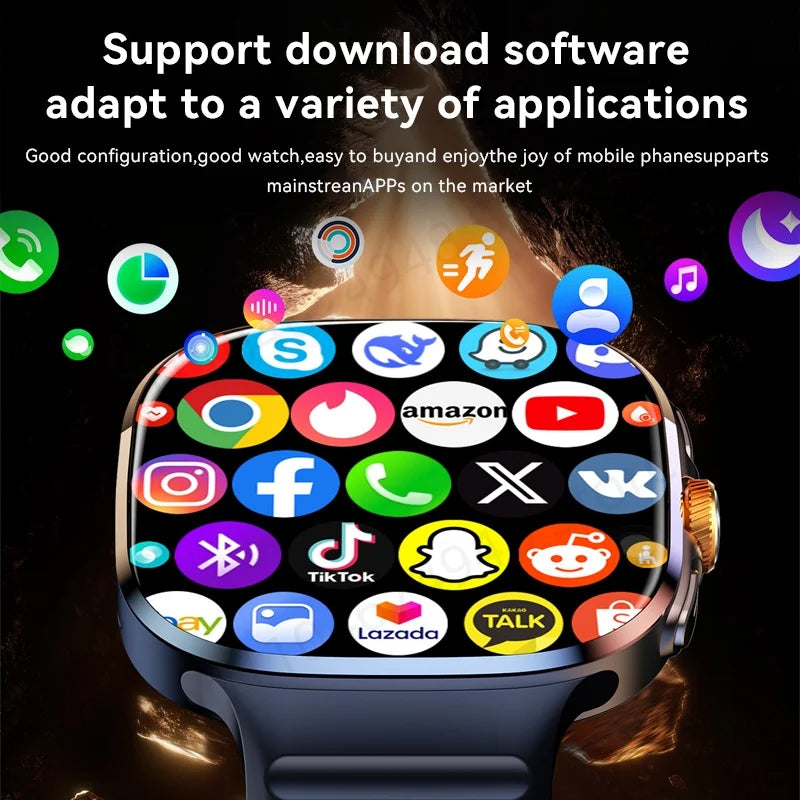 Montre Android 4G M99 — Écran AMOLED 2,4", Caméra Rotative, WiFi, GPS, SIM