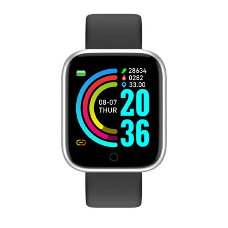 Montre Connectée Sport Mixte — Bluetooth, Musique, Suivi Activité, 4 Coloris