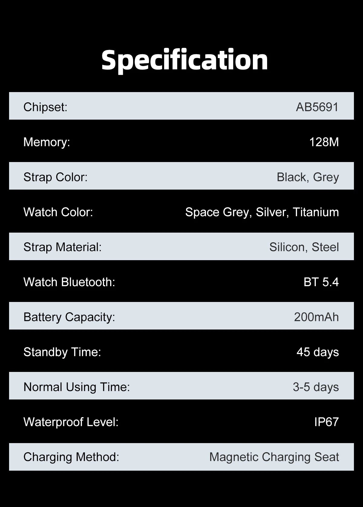 Montre Connectée Ultra-Fine — Écran AMOLED 1,96", Appels Bluetooth, Suivi Santé