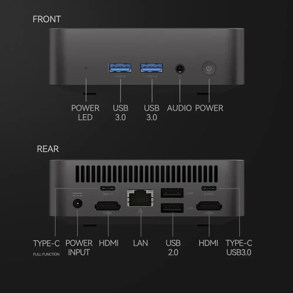 Mini PC Core i3 6100 – Windows 11, WiFi 6, SSD jusqu’à 2TB