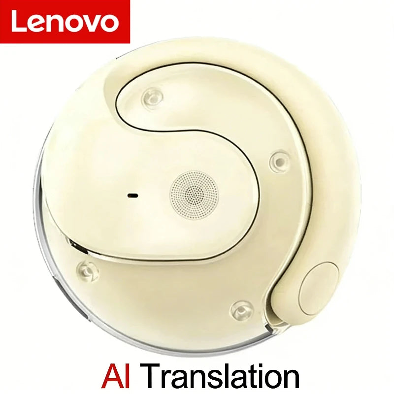 Écouteurs Traducteur Lenovo T2 – Traduction en Temps Réel 144 Langues, Bluetooth 5.3, ANC