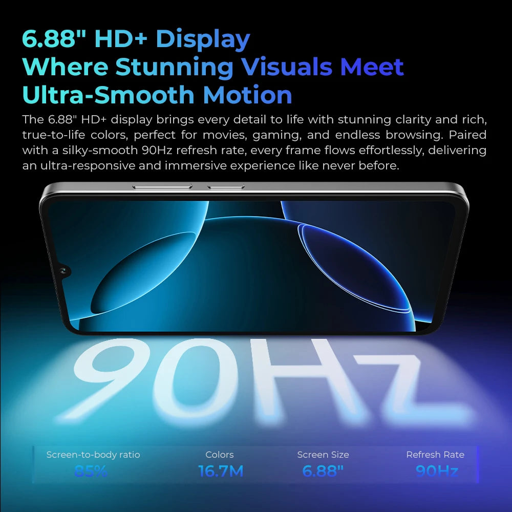 Smartphone Oukitel C60 Pro – 10000mAh, 24GB+256GB, Android 15, IP68