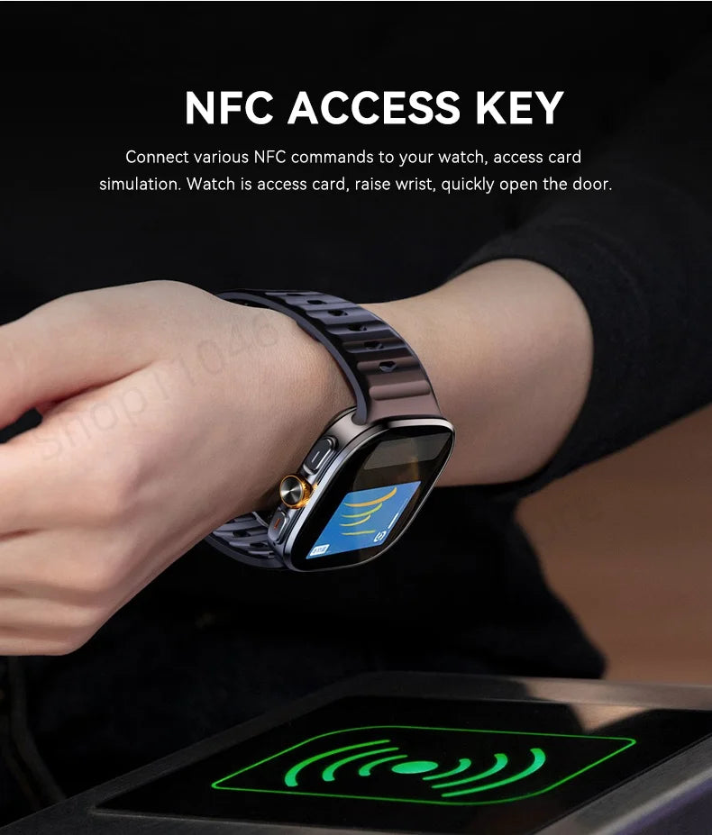 Montre Android 4G M99 — Écran AMOLED 2,4", Caméra Rotative, WiFi, GPS, SIM