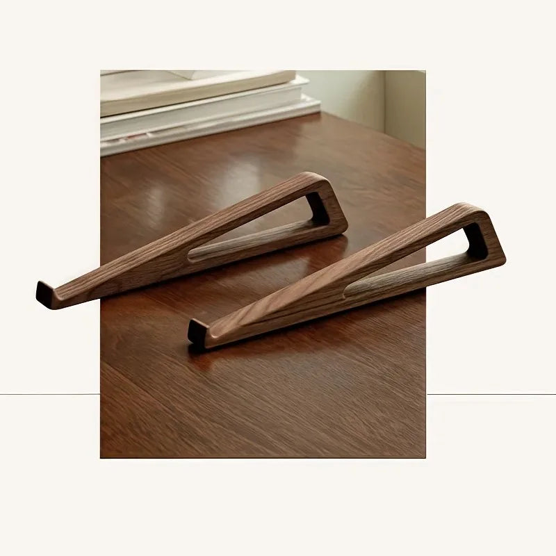 Support Laptop en Bois Pliable – Angle 12°, Ventilation, Pack de 2