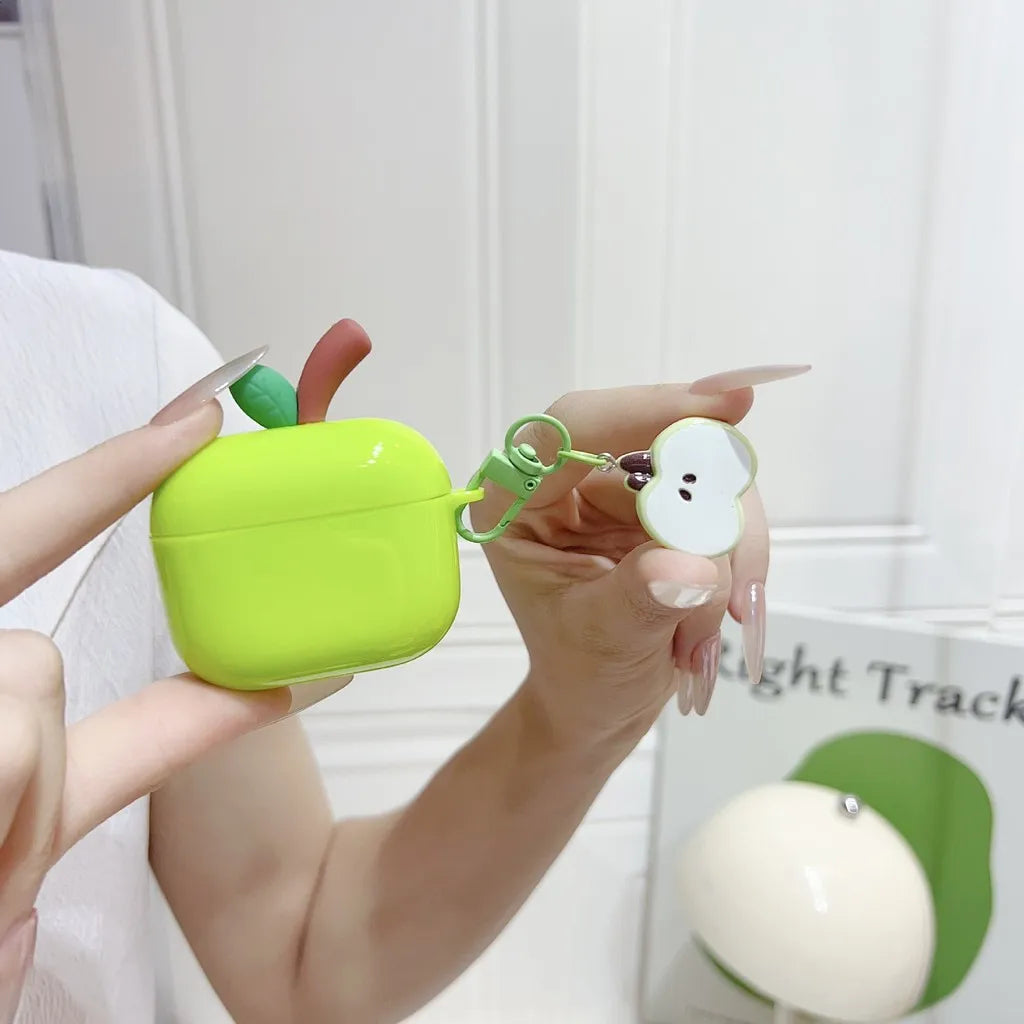 Coque Silicone Design Fruit pour AirPods – Pro, Pro2, Pro3, AirPods 4