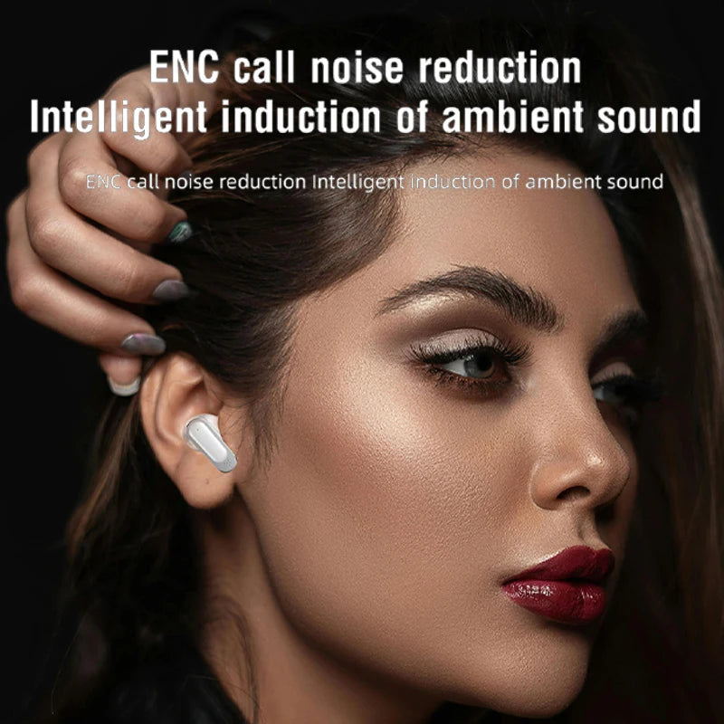 Lenovo Ultra V11 Smart Touch Multi Functional Large Screen TWS Wireless ANC Noise Cancelling Earbuds Enc Heavy Bass Earbuds