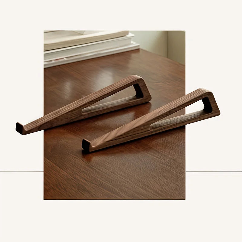 Support Laptop en Bois Pliable – Angle 12°, Ventilation, Pack de 2