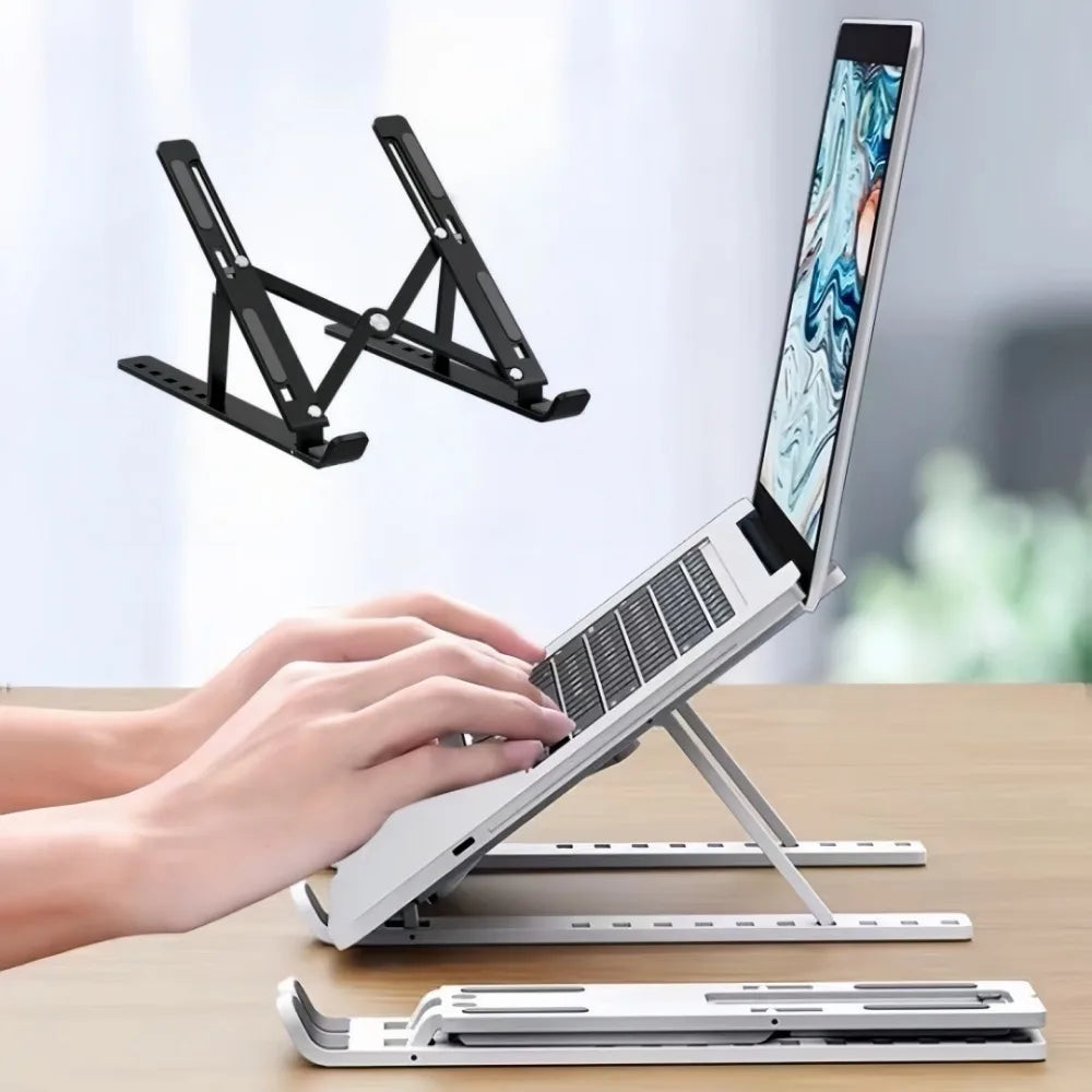 Support Ordinateur Portable Pliable – 7 Hauteurs Réglables