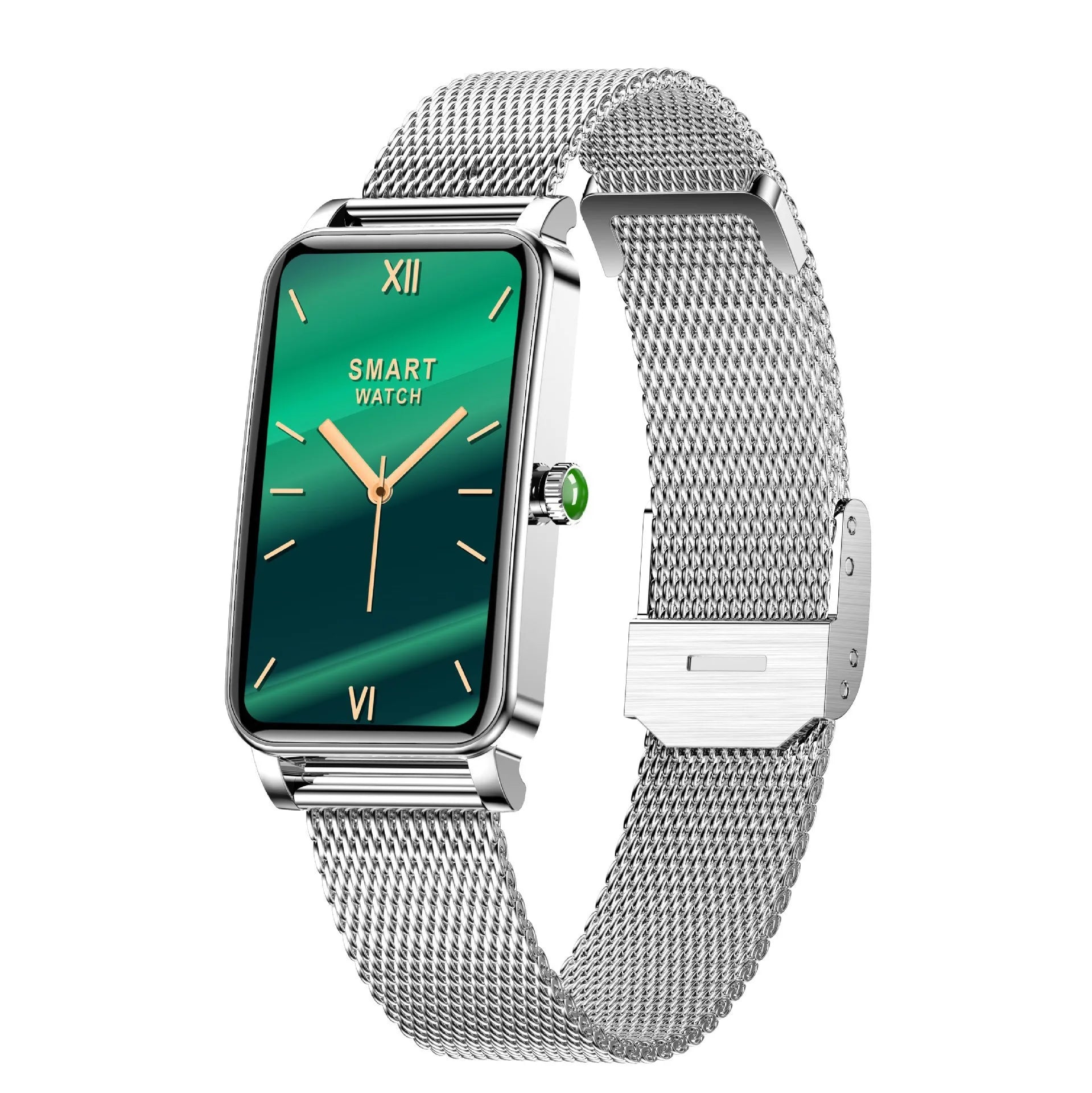 Montre Connectée Femme Luxe — AMOLED 1,45", IP68, 107 Sports, NFC, Appels Bluetooth