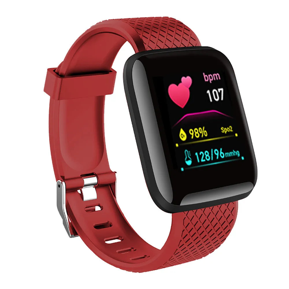 Bracelet Connecté Fitness — Suivi Santé, Notifications, Compatible iOS & Android