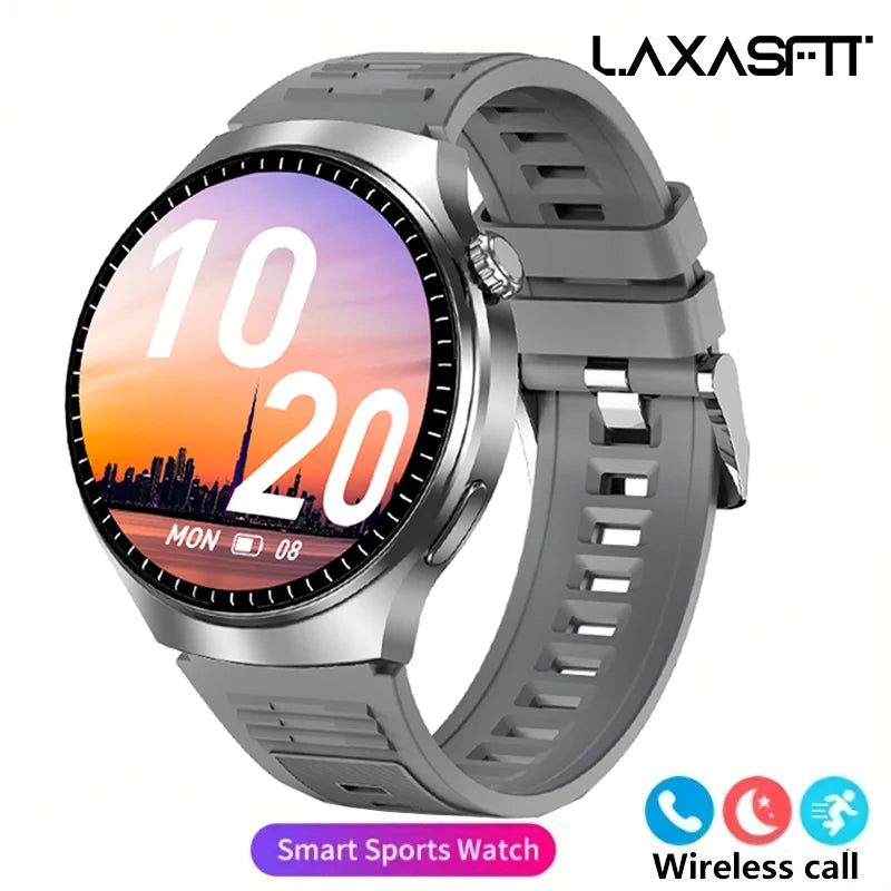 Montre Connectée Homme HD 1,52" — Verre Saphir, Appels Bluetooth, Assistant Vocal, 100+ Cadrans