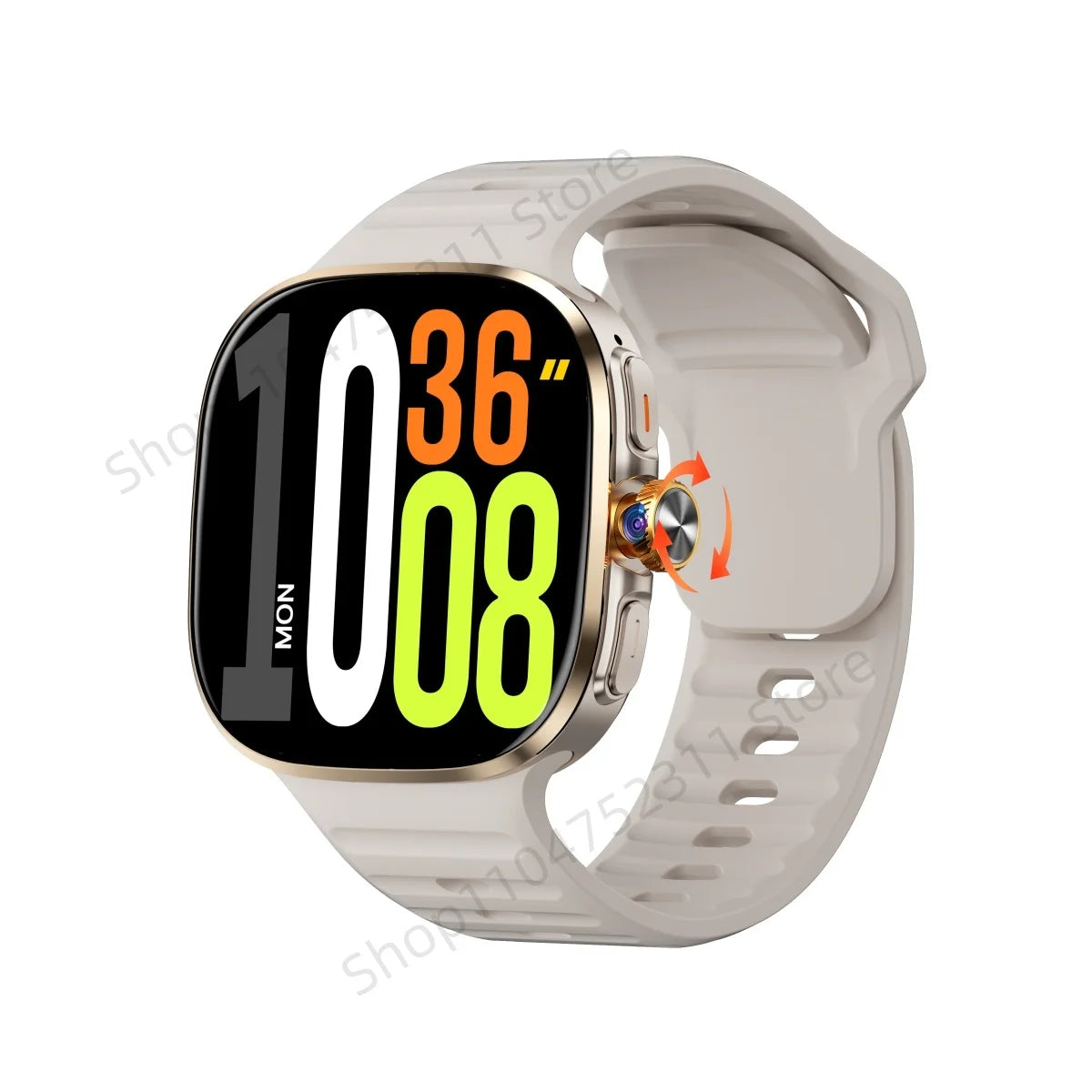 Montre Android 4G M99 — Écran AMOLED 2,4", Caméra Rotative, WiFi, GPS, SIM