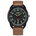 Montre Homme Sport Militaire — Bracelet Nylon, Quartz, Calendrier