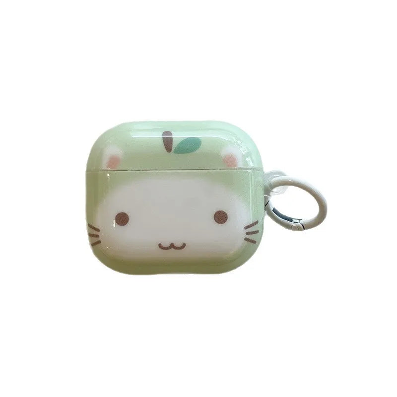 Coque AirPods Design Cartoon Chat – Avec Crochet, Compatible 1/2/3/4/Pro