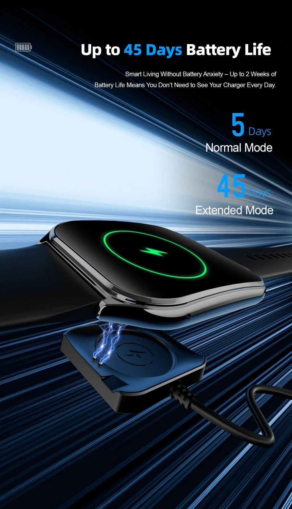 Montre Connectée Ultra-Fine — Écran AMOLED 1,96", Appels Bluetooth, Suivi Santé