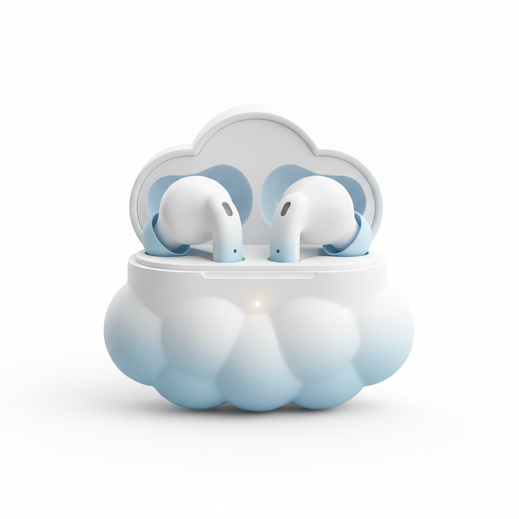 Écouteurs sans fil forme nuage